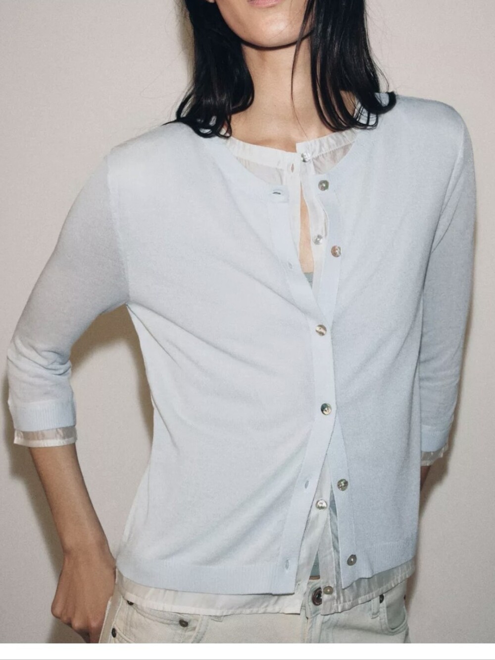 ❤️SALE ENDS on SEP.05💔Zara COMBINATION KNIT CARDIGAN(M)